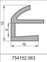 Профиль силиконовый 754152.063